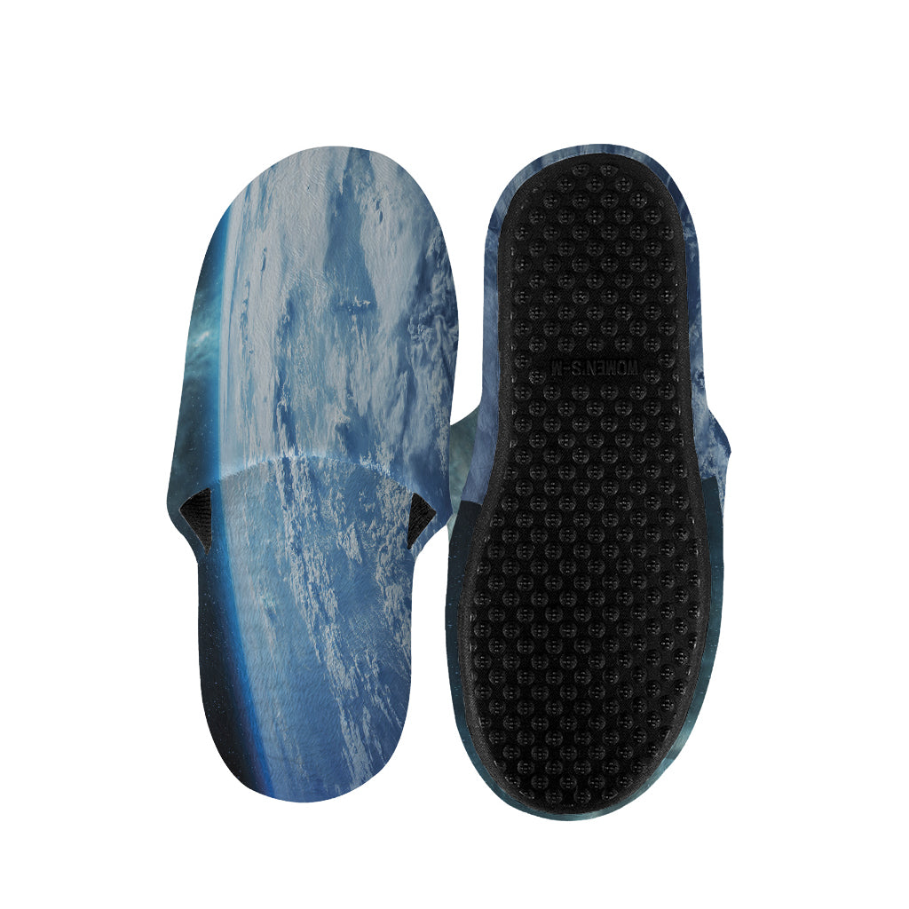 Space And Earth Print Slippers