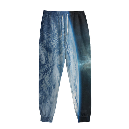 Space And Earth Print Sweatpants