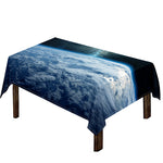 Space And Earth Print Tablecloth