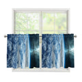 Space And Earth Print Tier Curtains