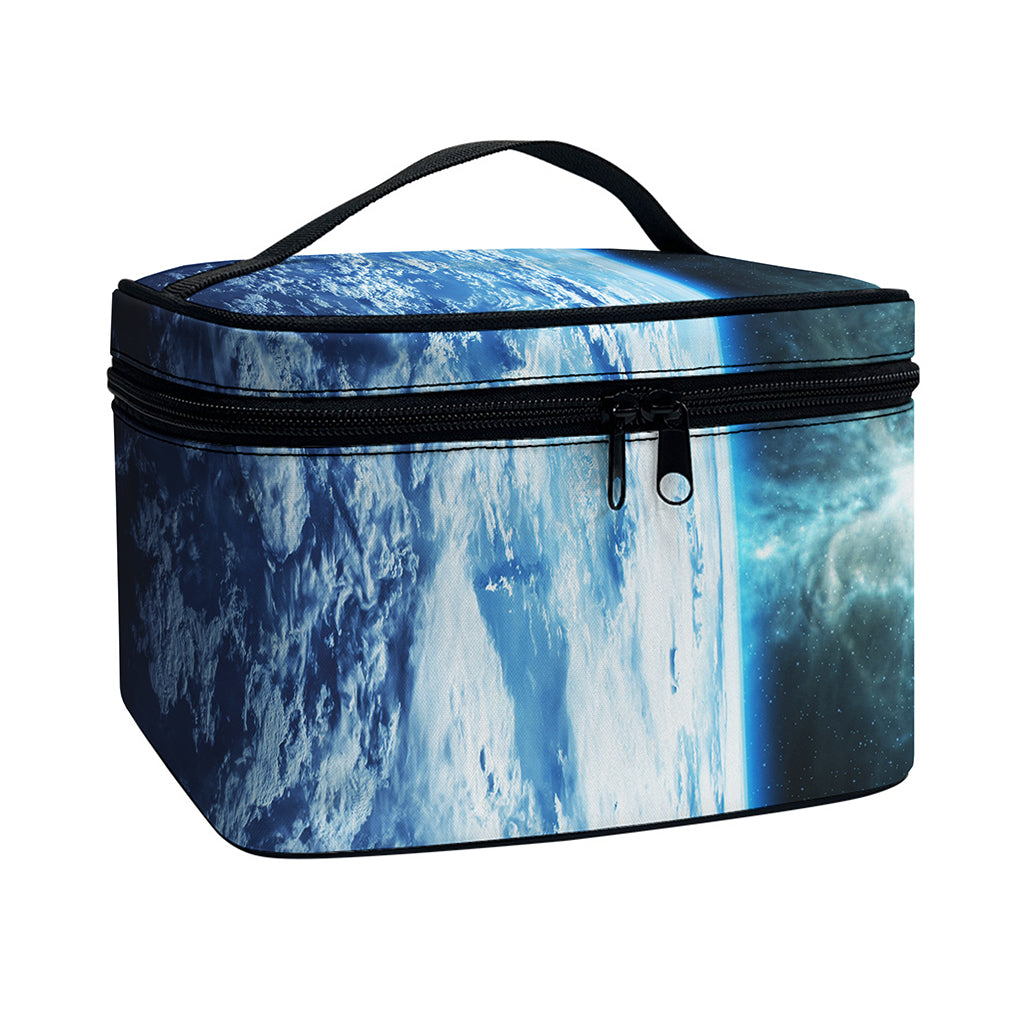 Space And Earth Print Travel Makeup Bag