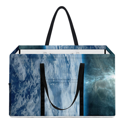 Space And Earth Print Utility Tote Bag