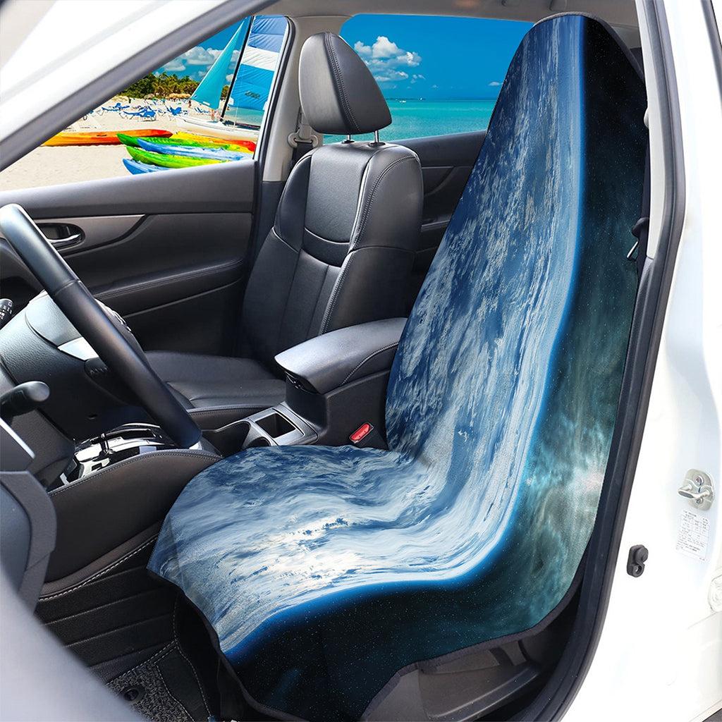 Space And Earth Print Waterproof Car Seat Cover