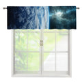 Space And Earth Print Window Valance