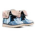 Space And Earth Print Winter Boots