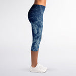Space And Earth Print Women's Capri Leggings