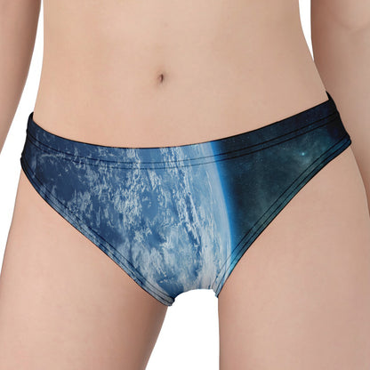 Space And Earth Print Women's Panties