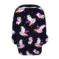 Space Astronaut Unicorn Pattern Print Baby Seat Cover
