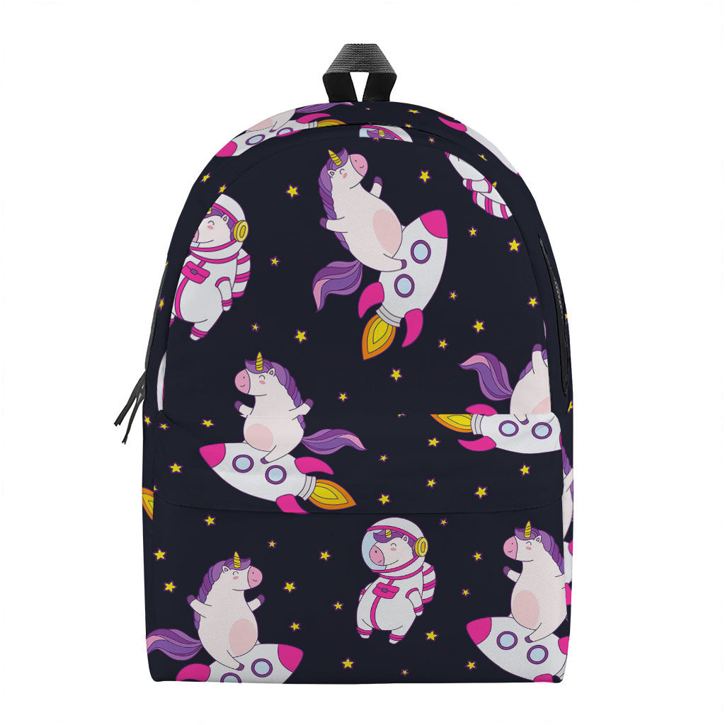 Space Astronaut Unicorn Pattern Print Backpack