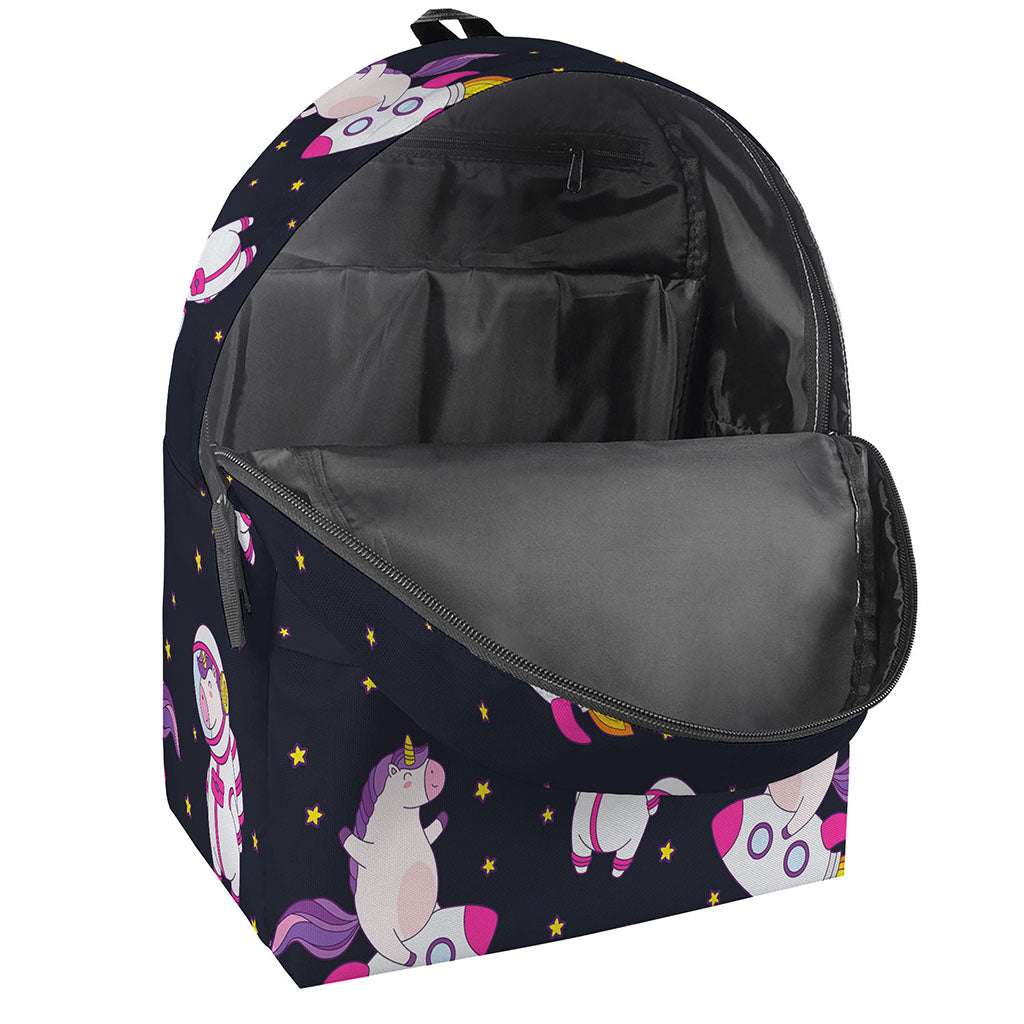 Space Astronaut Unicorn Pattern Print Backpack