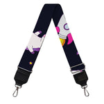 Space Astronaut Unicorn Pattern Print Bag Strap