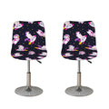 Space Astronaut Unicorn Pattern Print Bar Stool Covers