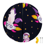 Space Astronaut Unicorn Pattern Print Basketball