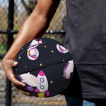 Space Astronaut Unicorn Pattern Print Basketball