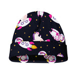 Space Astronaut Unicorn Pattern Print Beanie