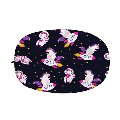 Space Astronaut Unicorn Pattern Print Car Side Mirror Covers