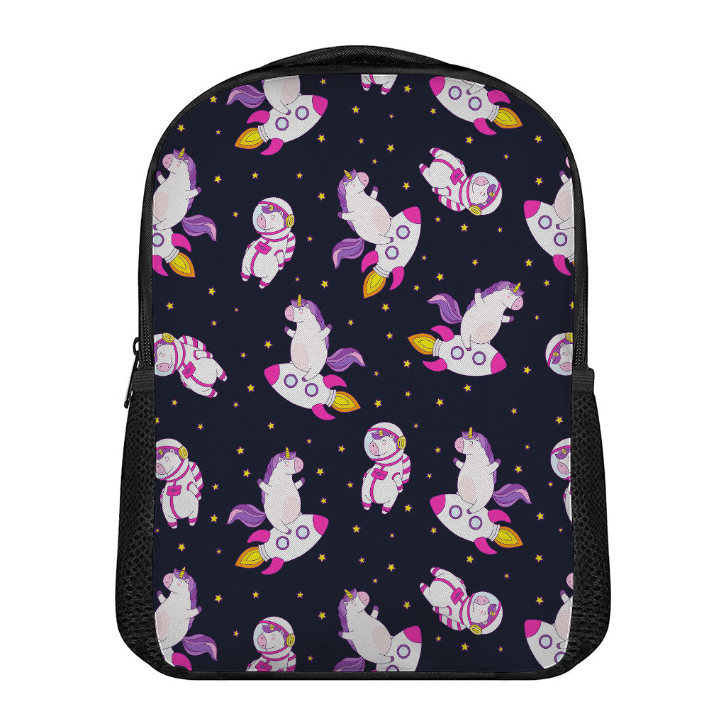 Space Astronaut Unicorn Pattern Print Casual Backpack