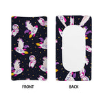 Space Astronaut Unicorn Pattern Print Changing Pad Cover
