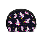 Space Astronaut Unicorn Pattern Print Coin Purse