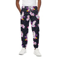 Space Astronaut Unicorn Pattern Print Cotton Sweatpants
