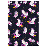 Space Astronaut Unicorn Pattern Print Curtain