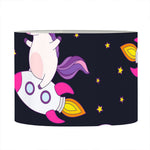 Space Astronaut Unicorn Pattern Print Drum Lamp Shade