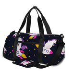 Space Astronaut Unicorn Pattern Print Gym Bag