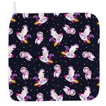 Space Astronaut Unicorn Pattern Print Hand Towel