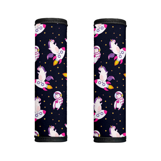 Space Astronaut Unicorn Pattern Print Handle Covers