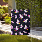 Space Astronaut Unicorn Pattern Print House Flag