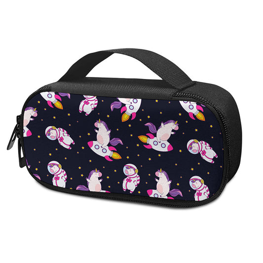 Space Astronaut Unicorn Pattern Print Insulin Cooler Travel Case