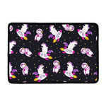 Space Astronaut Unicorn Pattern Print Kitchen Mat