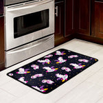 Space Astronaut Unicorn Pattern Print Kitchen Mat