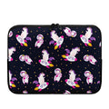 Space Astronaut Unicorn Pattern Print Laptop Sleeve