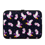 Space Astronaut Unicorn Pattern Print Laptop Sleeve