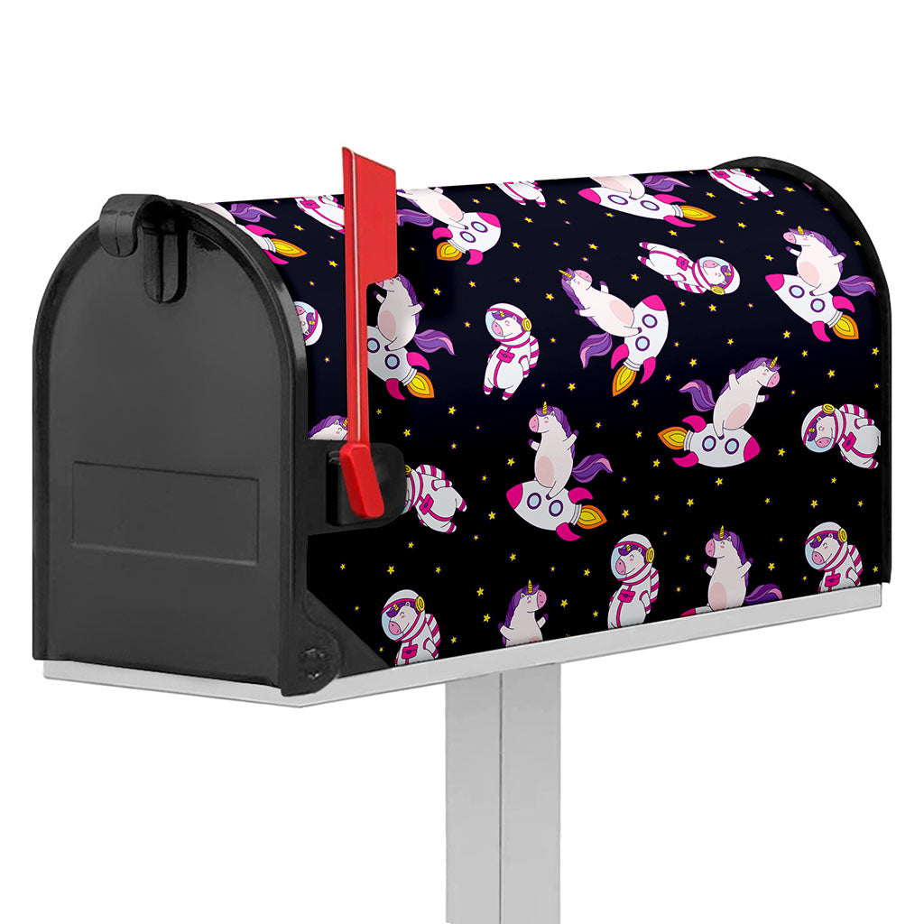 Space Astronaut Unicorn Pattern Print Mailbox Cover