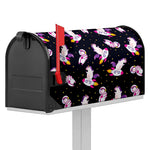 Space Astronaut Unicorn Pattern Print Mailbox Cover