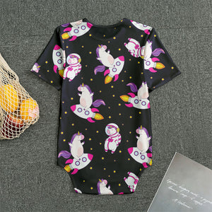 Space Astronaut Unicorn Pattern Print Men's Bodysuit