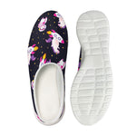 Space Astronaut Unicorn Pattern Print Mesh Casual Shoes