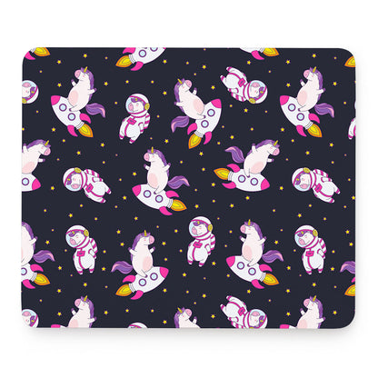 Space Astronaut Unicorn Pattern Print Mouse Pad