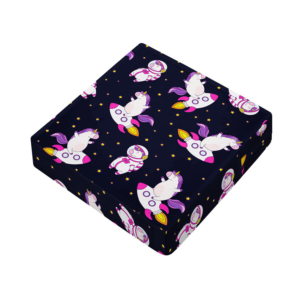 Space Astronaut Unicorn Pattern Print Outdoor Seat Cushion Cover