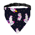 Space Astronaut Unicorn Pattern Print Over The Collar Dog Bandana