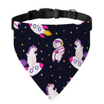 Space Astronaut Unicorn Pattern Print Over The Collar Dog Bandana
