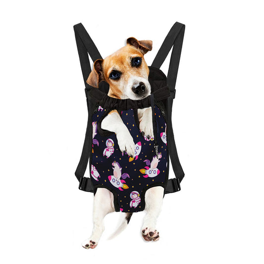 Space Astronaut Unicorn Pattern Print Pet Carrier Backpack