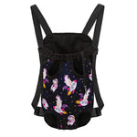 Space Astronaut Unicorn Pattern Print Pet Carrier Backpack