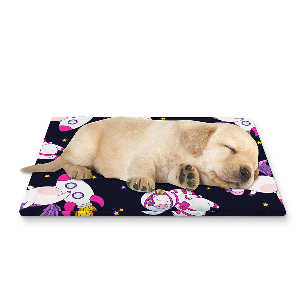 Space Astronaut Unicorn Pattern Print Pet Cooling Mat Cover