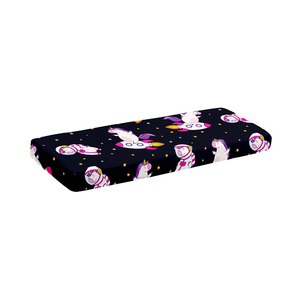 Space Astronaut Unicorn Pattern Print Piano Keyboard Cover