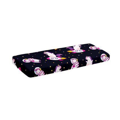 Space Astronaut Unicorn Pattern Print Piano Keyboard Cover