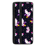 Space Astronaut Unicorn Pattern Print Refrigerator Handle Covers