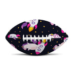 Space Astronaut Unicorn Pattern Print Rugby Ball